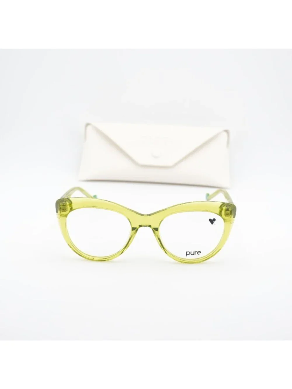 Pure P-7009 N 324 Cat Eye Eyeglasses 52mm – Lime